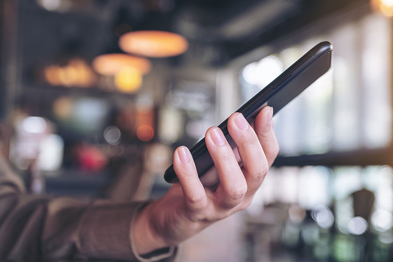 Using an app on your phone